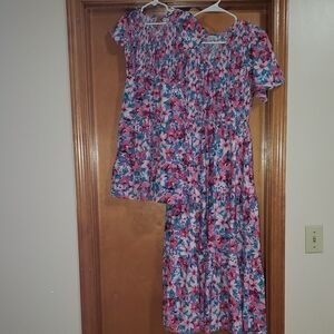 Mommy And Me Floral Midi Dresses